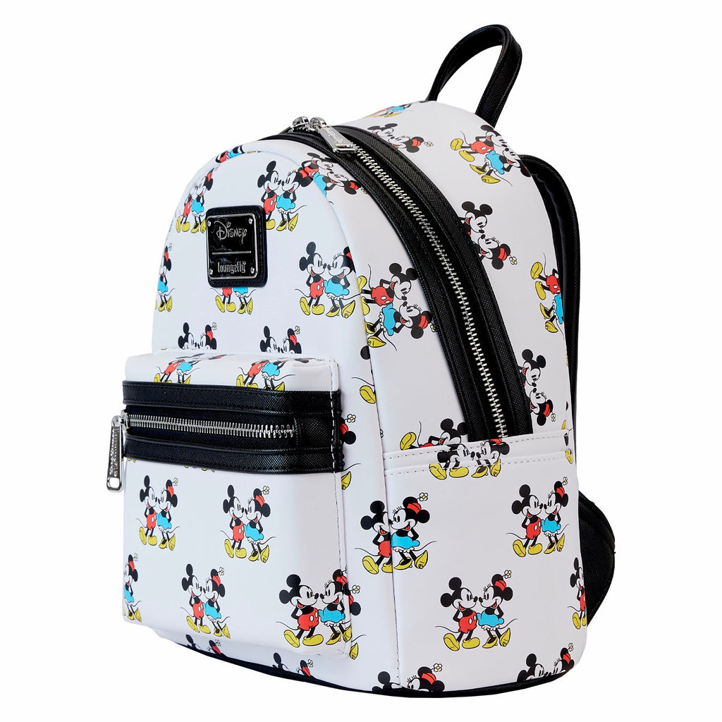 disney mickey mouse allover print mini backpack Loungefly Disney Mickey and Minnie Mouse Classic All Over Print Mini B – shopzimo