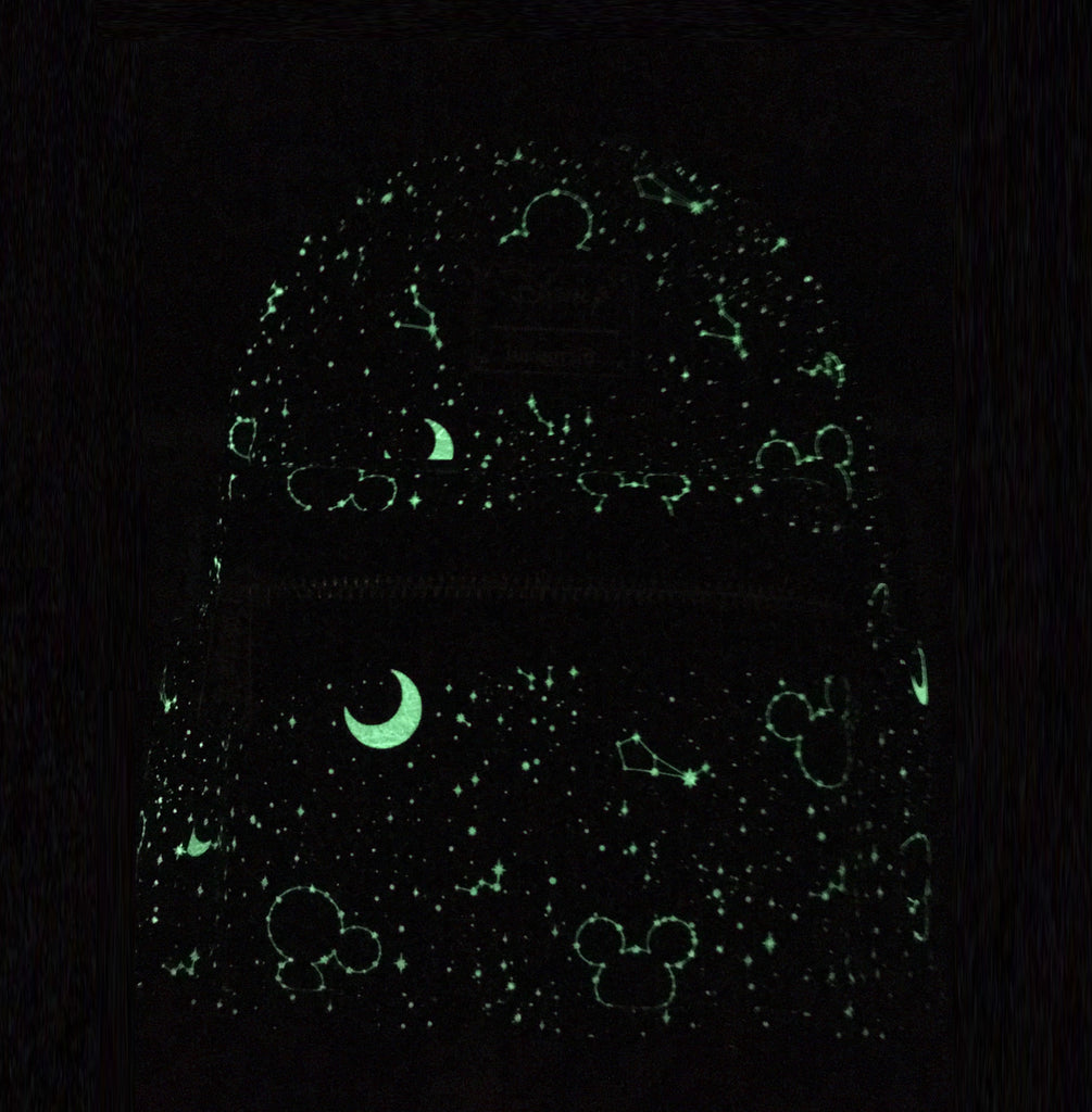 Loungefly Disney Mickey Constellation AOP Glow in the Dark Mini Backpa – shopzimo Loungefly Disney Mickey Constellation AOP Glow in the Dark Mini Backpa – shopzimo