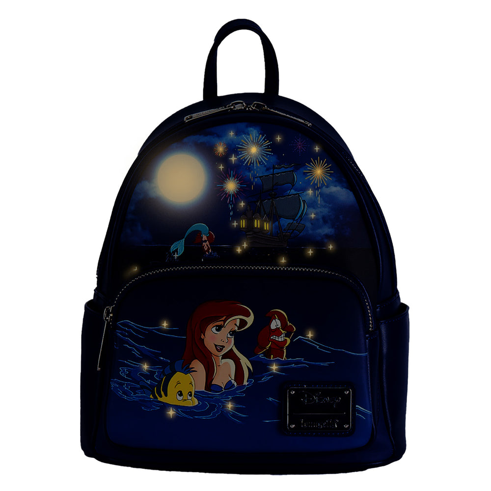disney ariel mini backpack Loungefly Disney The Little Mermaid Ariel Fireworks Mini Backpack – shopzimo