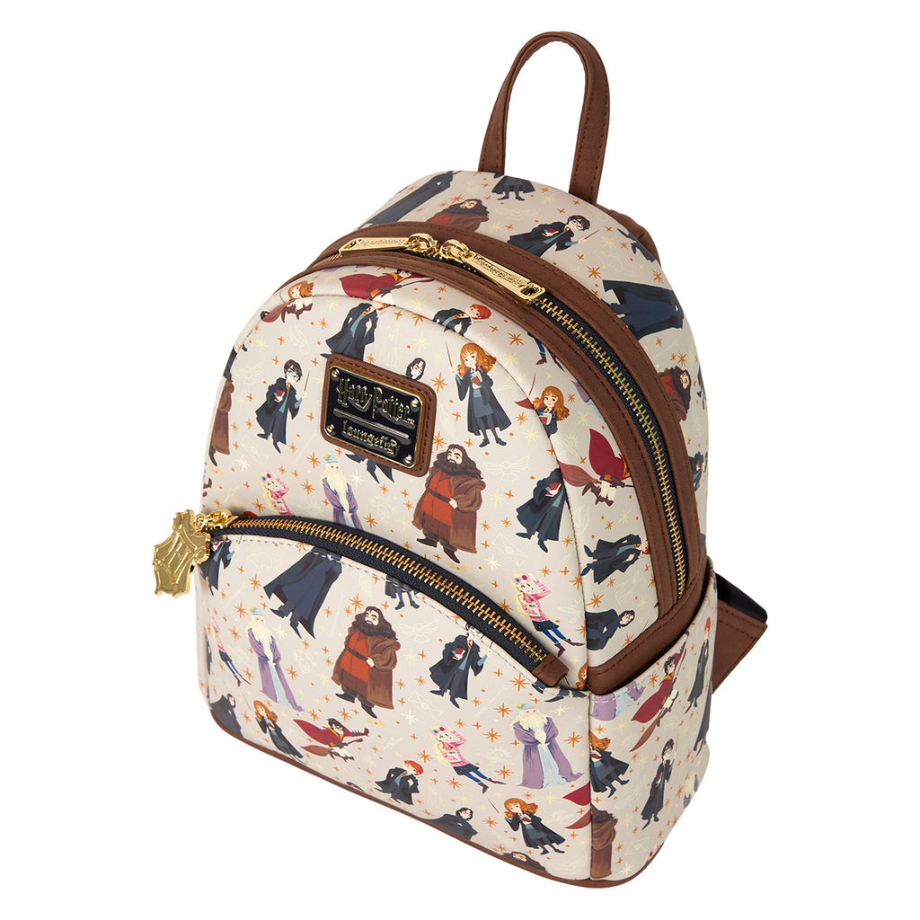 disney harry potter mini backpack Loungefly Harry Potter Hogwarts All-Over Print Mini Backpack – shopzimo