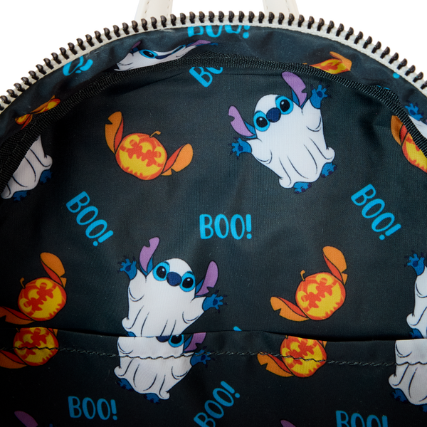 Loungefly Disney Stitch Ghost Costume Figural Glow Mini Backpack