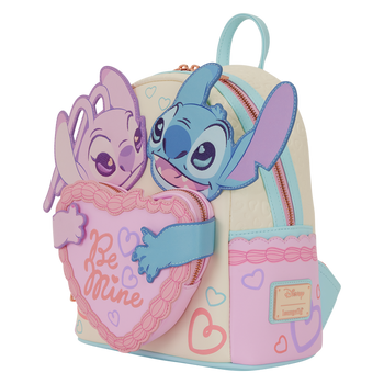 Loungefly Stitch & Angel Be Mine Mini Backpack