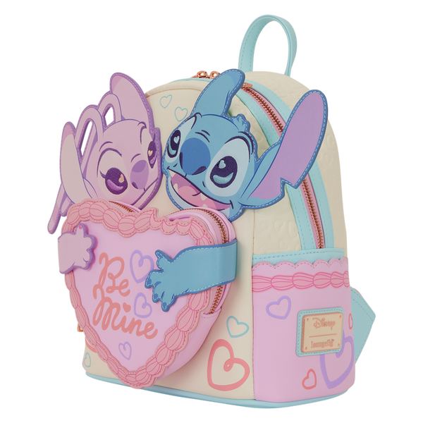 Loungefly Stitch & Angel Be Mine Mini Backpack