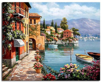 DIY Painting By Numbers Venice Seascape Resort