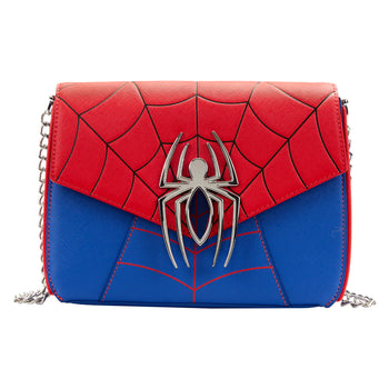 Loungefly Marvel Spider-Man Color Block Crossbody Bag