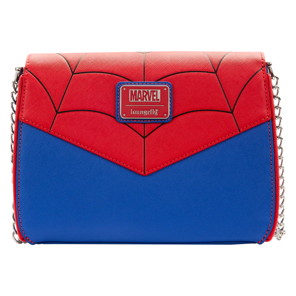 Loungefly Marvel Spider-Man Color Block Crossbody Bag
