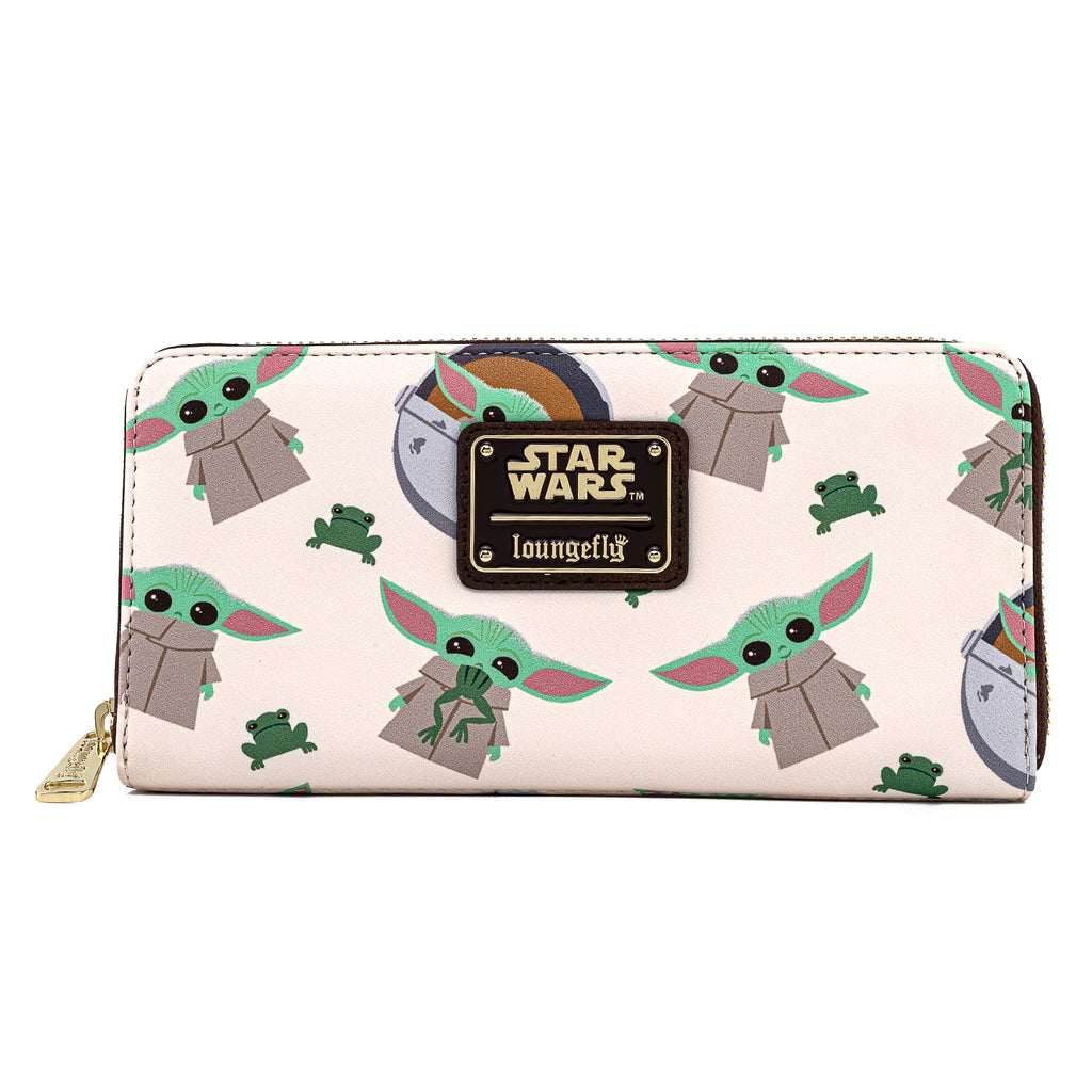 Loungefly Star Wars The Mandalorian Baby Yoda Grogu AOP Wallet Exclusive!