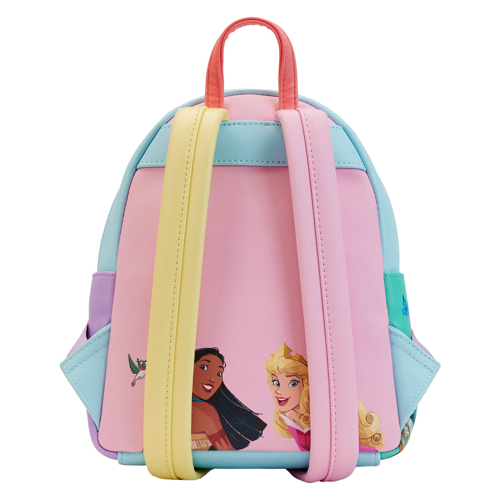 Loungefly Disney Princess Collage Triple Pocket Mini Backpack – shopzimo