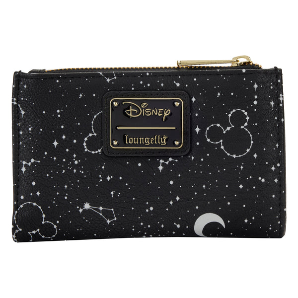 Loungefly Disney Mickey Constellation AOP Glow in the Dark Flap Wallet Exclusive!