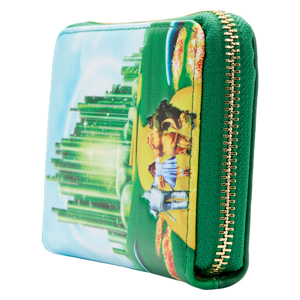 Loungefly WB Wizard of Oz Emerald City GITD Ziparound Wallet